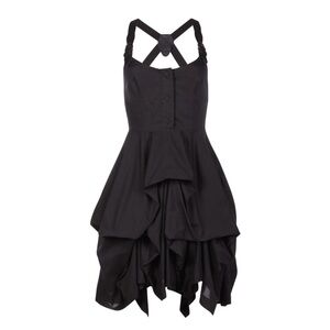 All Saints Black Midi Dress